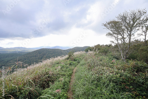 산 정상에서 바라보는 풍경 제주 제주시 봉개동 민오름 photo