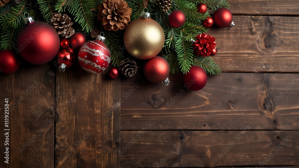 Christmas decoration wooden background art Christmas decoration wooden background art