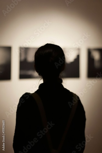 Silhouette views gallery's monochromatic photos.
