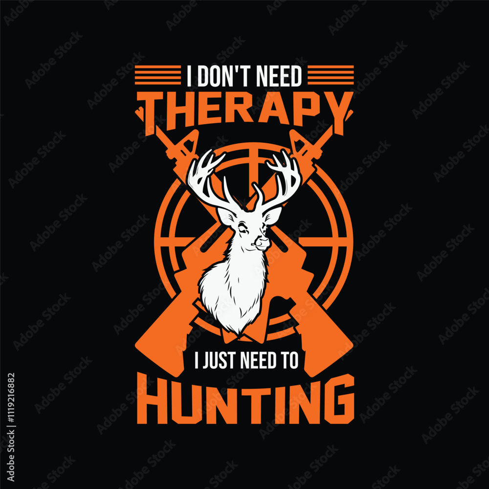 Fototapeta premium Hunting t-shirt design