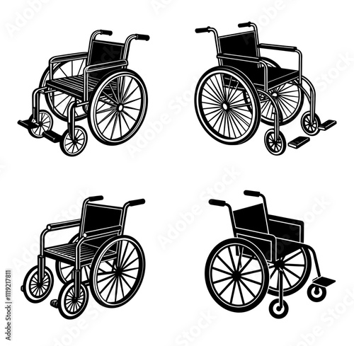 wheelchair vector illustration