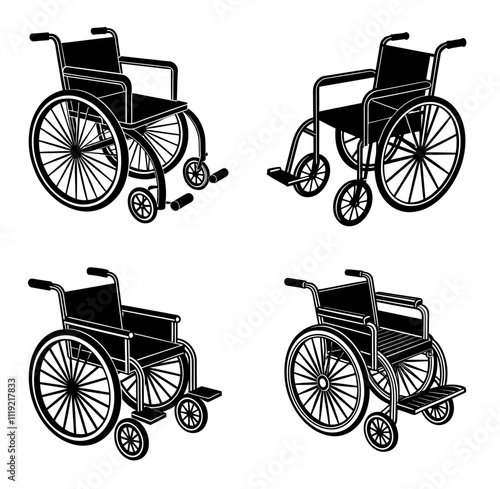 wheelchair vector illustration