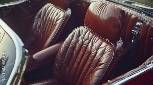Luxurious Leather Convertible Car Seats in Natural Light