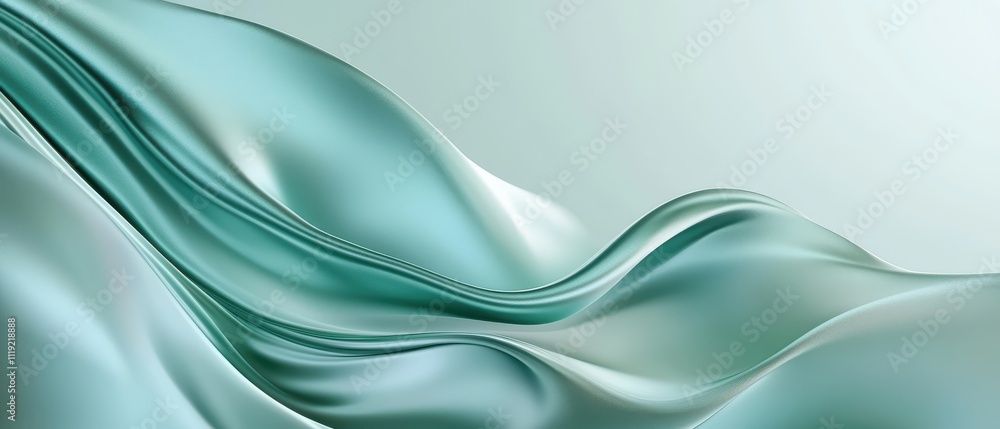 Fototapeta premium Abstract minimalistic teal gradient background for modern presentations
