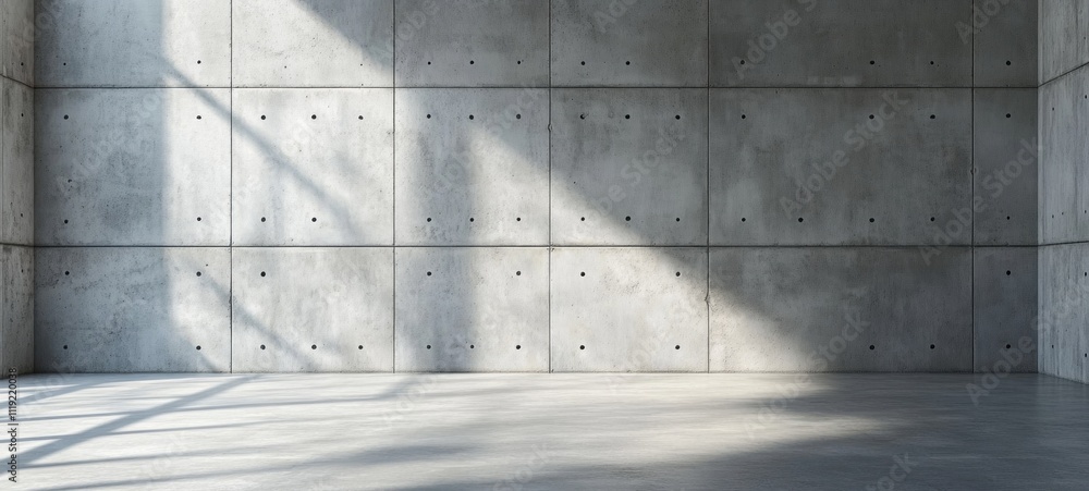 Sunlit Concrete Room: Minimalist Interior Design Sunlit Concrete Room: Minimalist Interior Design