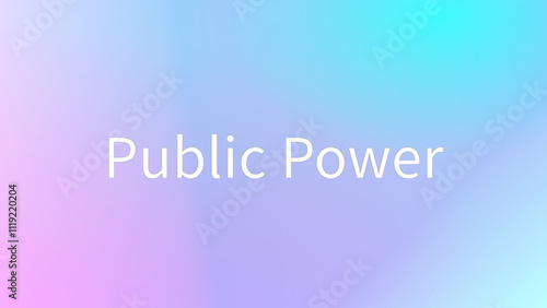 Public Power のグラデーション背景イラストイラスト