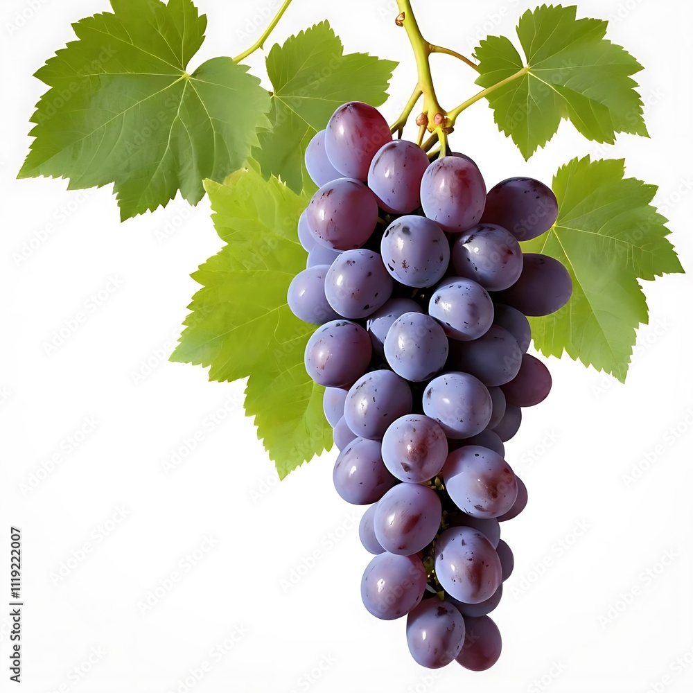 Fototapeta premium grapes isolated on white background