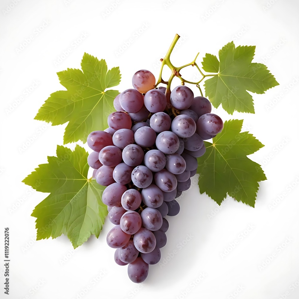 Fototapeta premium grapes isolated on white background