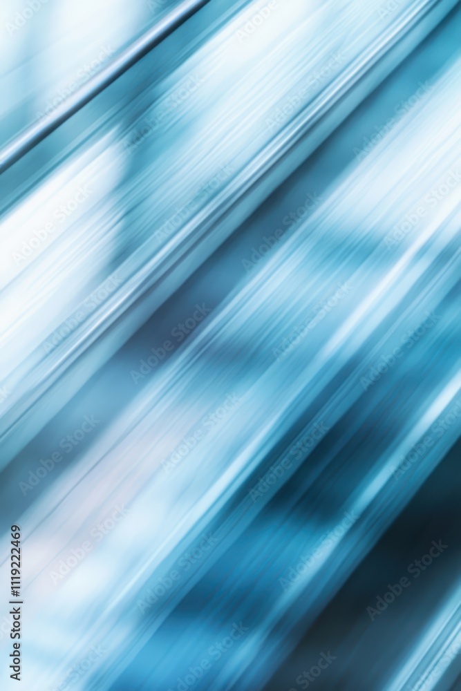 Blurred metro escalator background with soft blue tones and dynamic motion Blurred metro escalator background with soft blue tones and dynamic motion