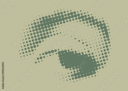 Retro halftone woman eyesight. Dotted vector illustration of a human eye. Collage sticker template