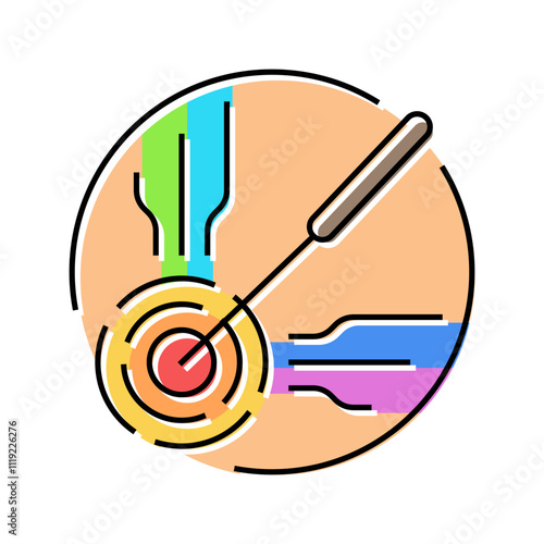 pressure point acupuncture color icon vector. pressure point acupuncture sign. isolated symbol illustration