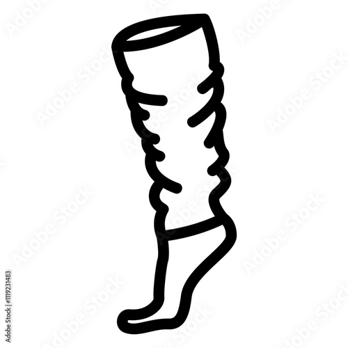 leg warmer Line Icon