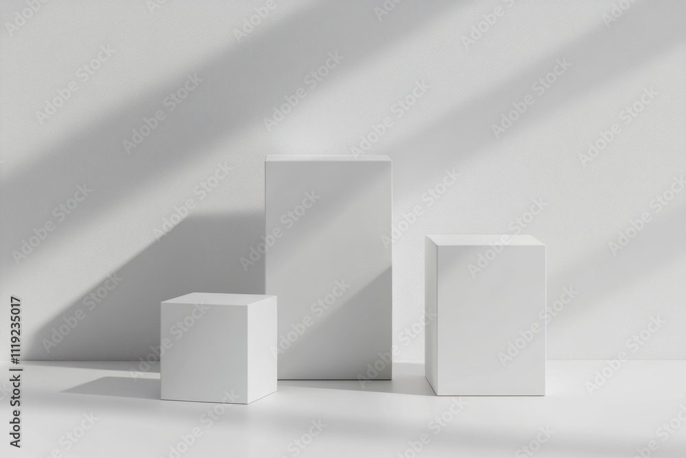 White Product Display Platform White Product Display Platform