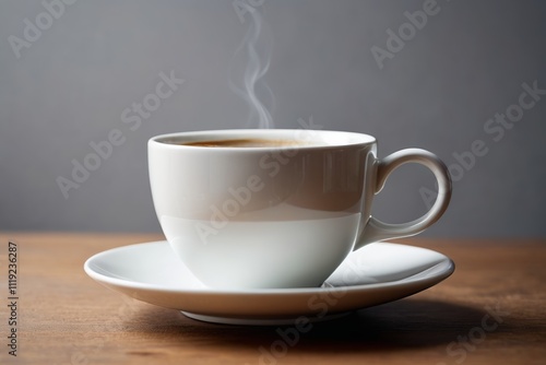 there is a cup of coffee on a saucer on a table