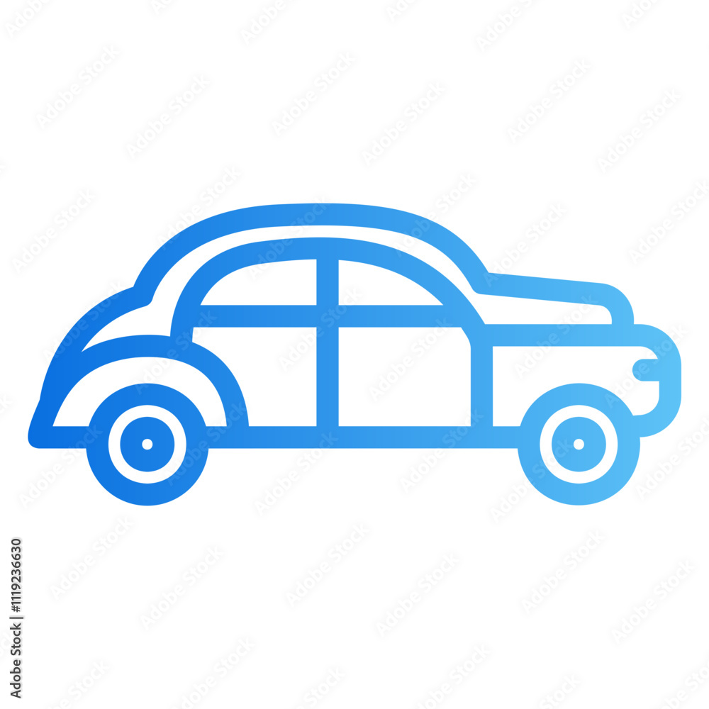 classic car Gradient icon classic car Gradient icon