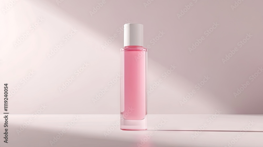 Sample bottle container designed for packaging and branding, displaying a skin care product with a beauty cosmetic liquid inside, ideal for showcasing your design in beautiful copy space. Sample bottle container designed for packaging and branding, displaying a skin care product with a beauty cosmetic liquid inside, ideal for showcasing your design in beautiful copy space.