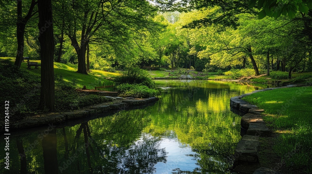 Introspection in a serene environment of a natural park setting, highlighting the beauty of nature and allowing for reflective thought amidst lush greenery and scenic landscapes. Introspection in a serene environment of a natural park setting, highlighting the beauty of nature and allowing for reflective thought amidst lush greenery and scenic landscapes.