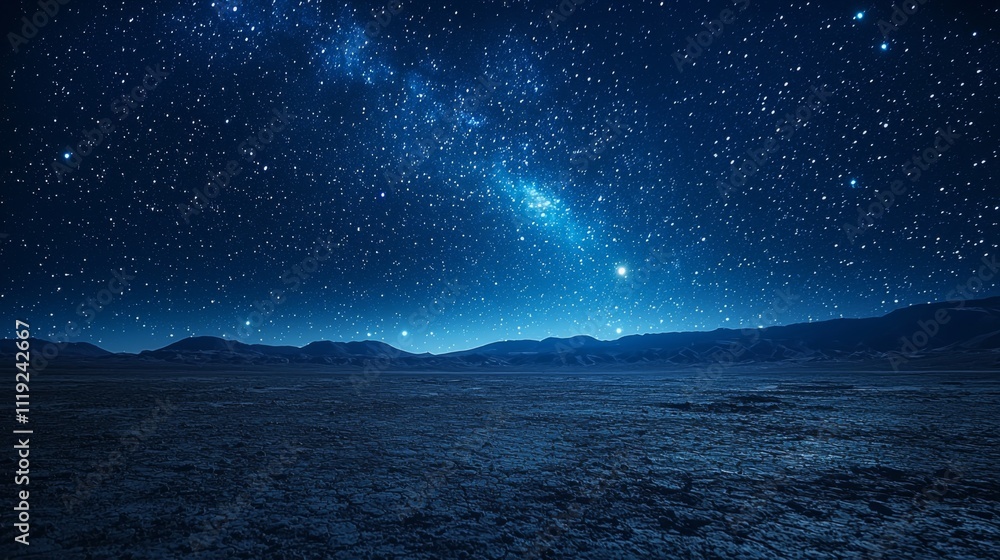 Night Sky Starry Desert Landscape Milky Way Galaxy Astrophotography Night Sky Starry Desert Landscape Milky Way Galaxy Astrophotography