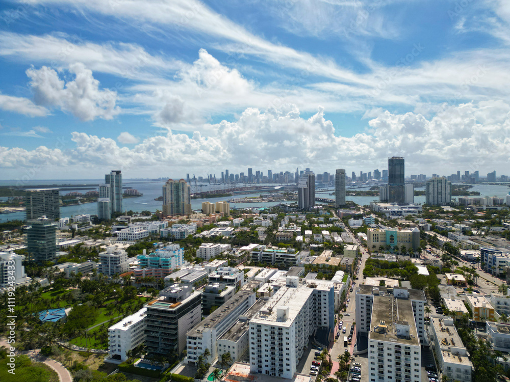Miami South beach landscape aerial view. Big city. Aerial on Miami skyscraper. Aerial Miami south beach. Cityscape landscape in South Beach. Florida panorama. Skyscraper architecture of Miami Miami South beach landscape aerial view. Big city. Aerial on Miami skyscraper. Aerial Miami south beach. Cityscape landscape in South Beach. Florida panorama. Skyscraper architecture of Miami