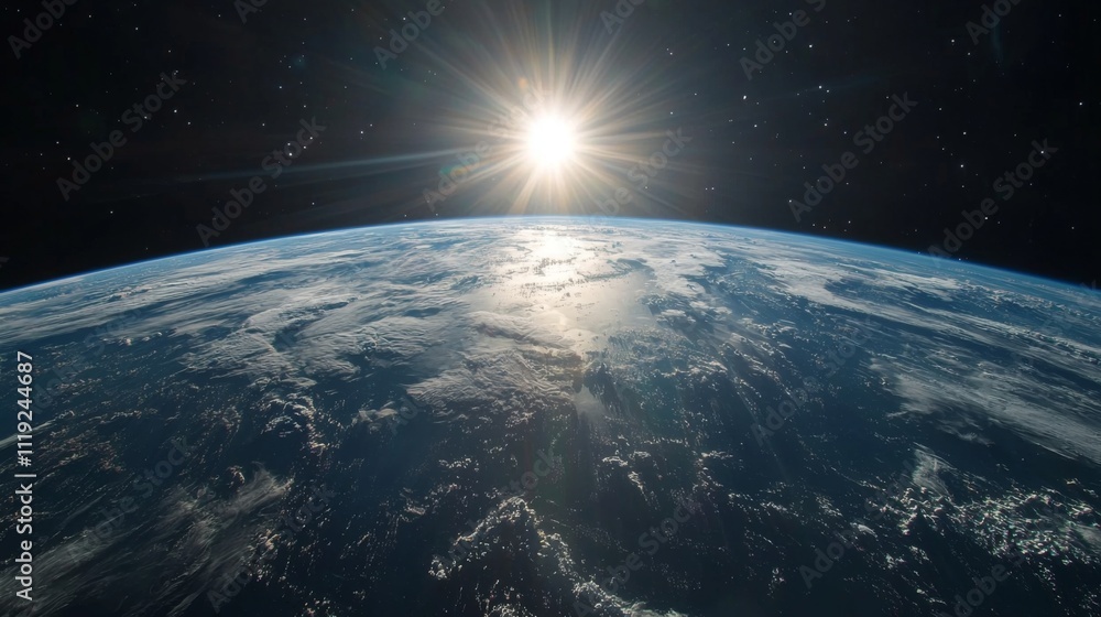 Stunning Earthrise Sunrise Planet Earth from Space High Resolution Image Stunning Earthrise Sunrise Planet Earth from Space High Resolution Image