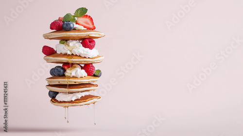 Stack of Pancakes with Berr...