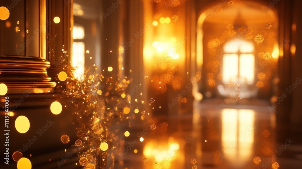 Golden Hour in a Grand Hall Golden Hour in a Grand Hall