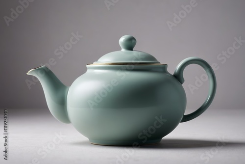 there is a tea pot with a lid on a table