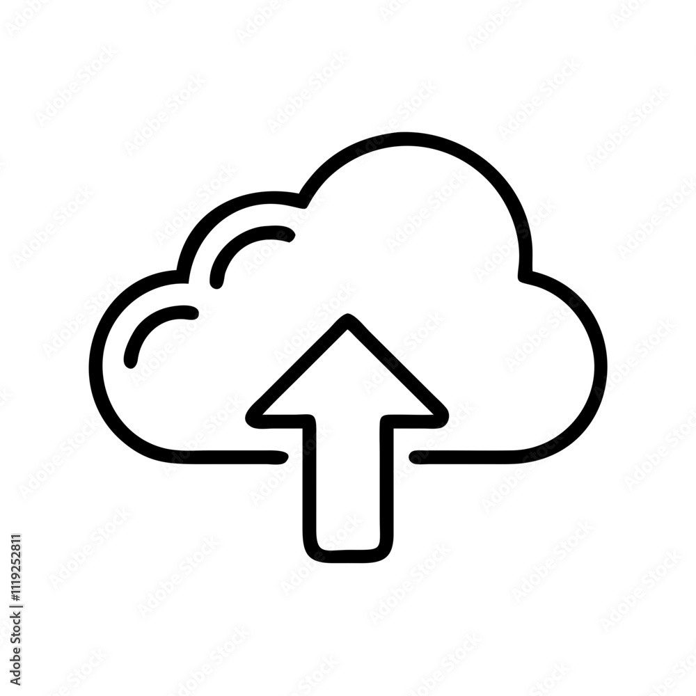 Cloud Upload Icon - Cloud Storage, File Transfer, Data Sync, Cloud Computing, Upload Symbol Cloud Upload Icon - Cloud Storage, File Transfer, Data Sync, Cloud Computing, Upload Symbol
