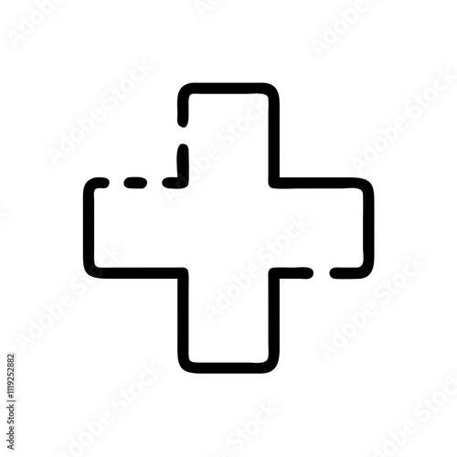 Medical Cross Icon - Healthcare, Emergency, First Aid, Medical Services, Health