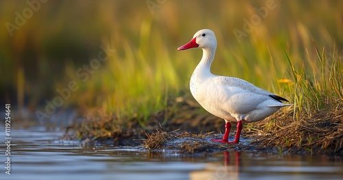 goose in the water