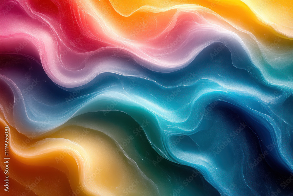 Vibrant rainbow color wave pattern abstract background. Vibrant rainbow color wave pattern abstract background.
