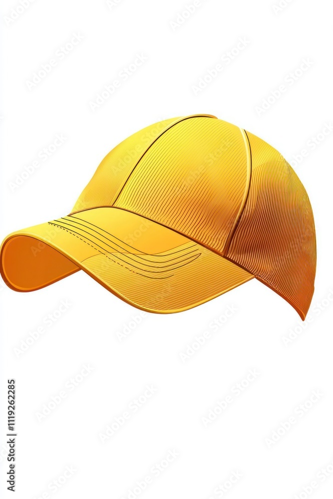 Fototapeta premium Detailed vector of a badminton cap with UV protection.