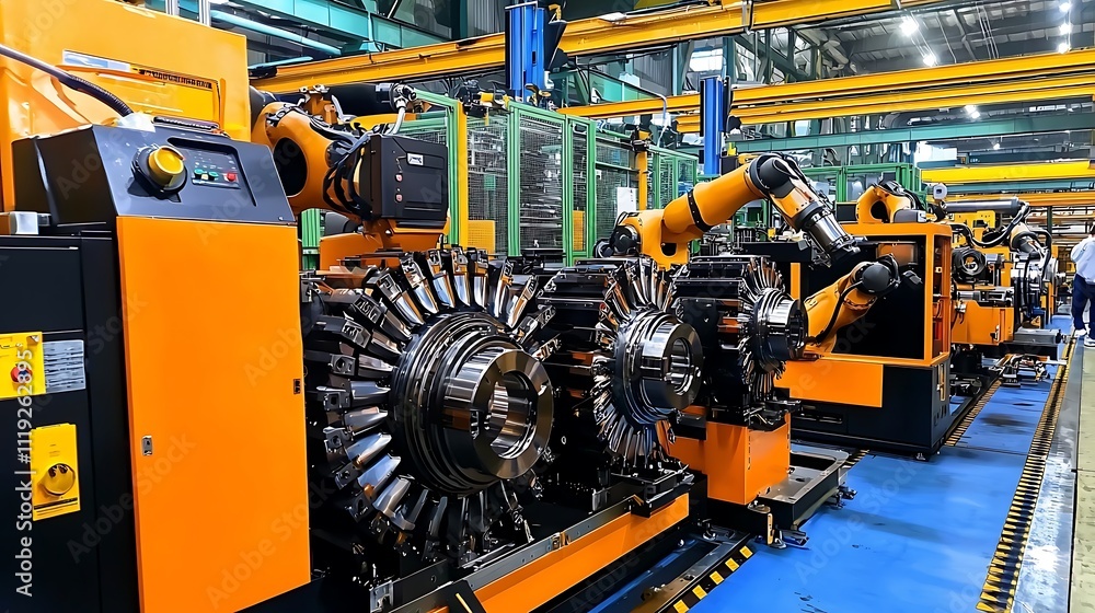 Automated Industrial Robotic Manufacturing Line Factory Technology Automated Industrial Robotic Manufacturing Line Factory Technology