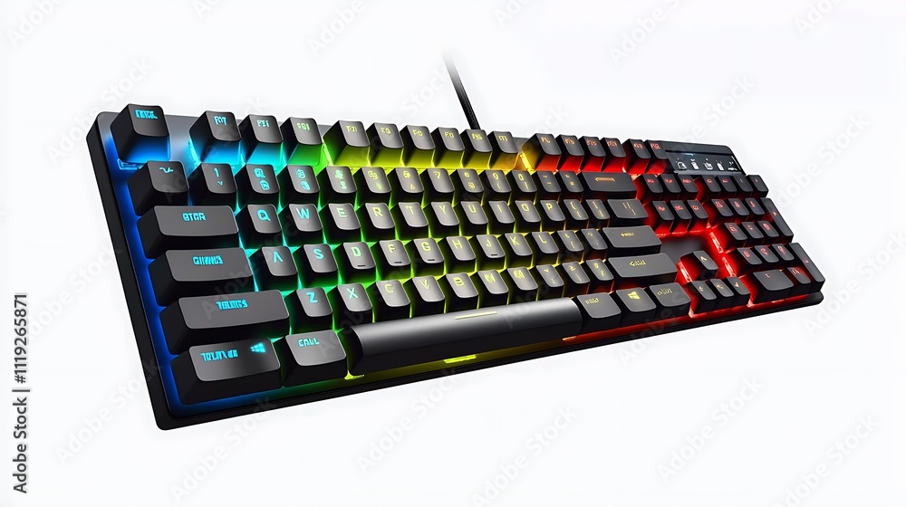 RGB Gaming Keyboard Illuminated Keys Computer Accessory Tech Gadget Pro Gamer Wired Keyboard RGB Gaming Keyboard Illuminated Keys Computer Accessory Tech Gadget Pro Gamer Wired Keyboard