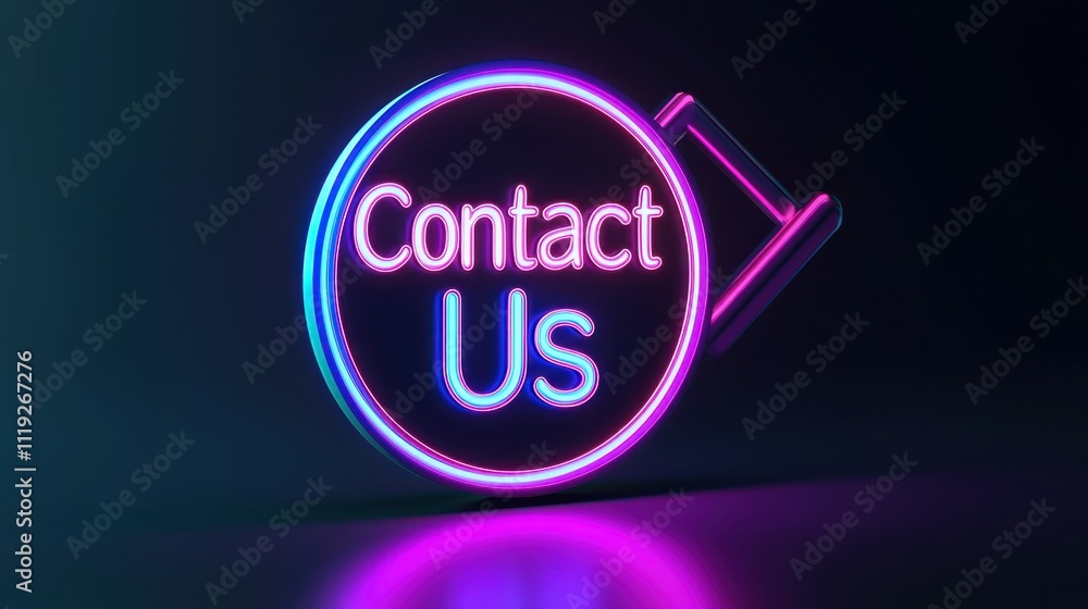 A bright, modern icon with a phone and email symbol, paired with the words A bright, modern icon with a phone and email symbol, paired with the words