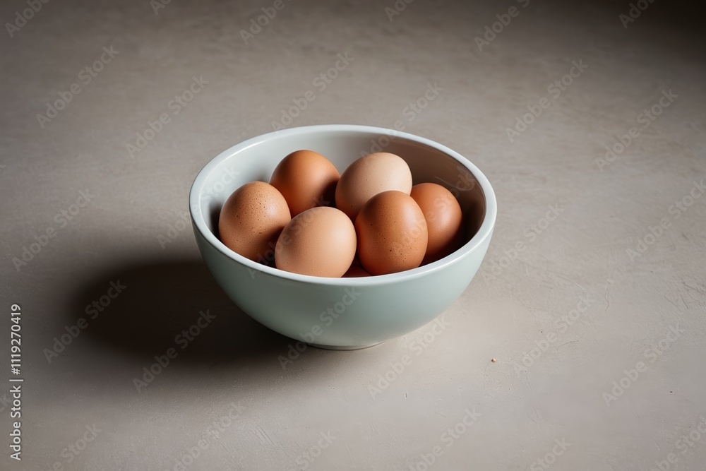 there are eggs in a bowl on a table there are eggs in a bowl on a table