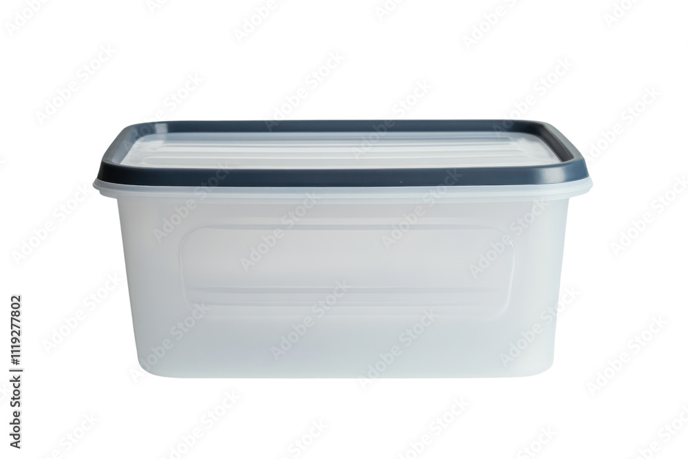 Plastic storage box with snap-on lids, perfect for organizing home items isolated on transparent and white background.PNG image
Plastic storage box with snap-on lids, perfect for organizing home items isolated on transparent and white background.PNG image