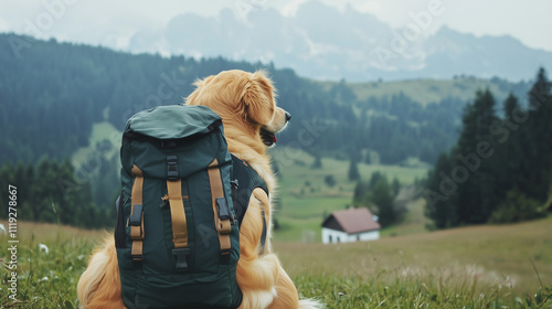 Golden Retriever Hiking Adv...