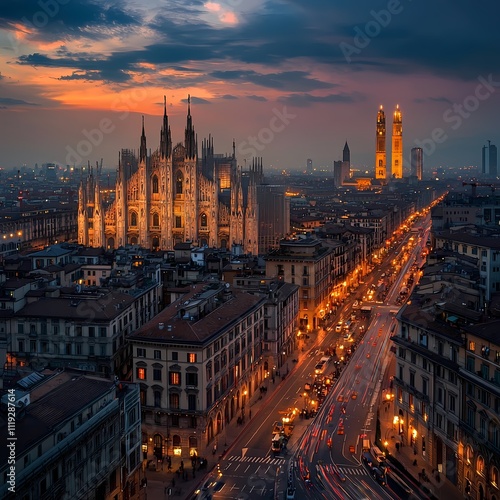 Milan at Sunset