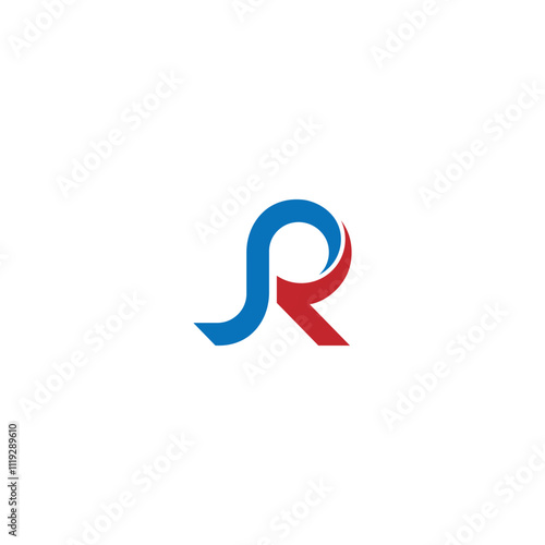 JR or RJ letter designs with different colors and backgrounds