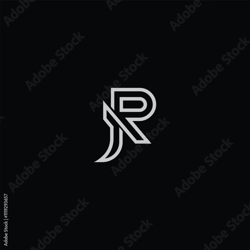 JR or RJ letter designs with different colors and backgrounds