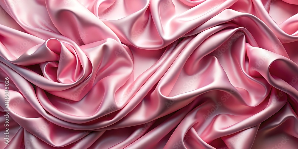 Obraz premium Pink silk fabric luxurious background