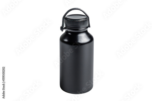 Portable beverage container, compact and travel-friendlyisolated on transparent and white background.PNG image 