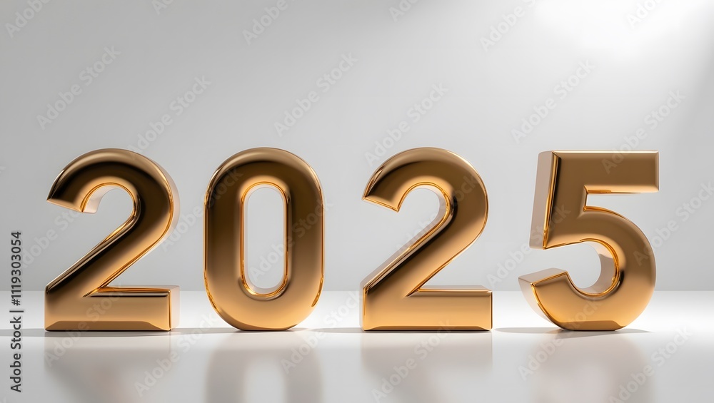 Happy New Year 2025, Beautiful 2025 Numbers Made of Luxury Golden on a White Background. High Quality Image for Websites, Backgrounds, Posters, and More. Happy New Year 2025, Beautiful 2025 Numbers Made of Luxury Golden on a White Background. High Quality Image for Websites, Backgrounds, Posters, and More.