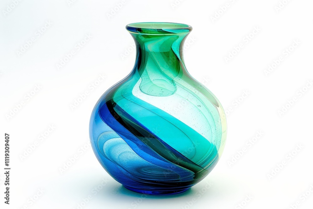 Blue and Green Glass Vase Blue and Green Glass Vase