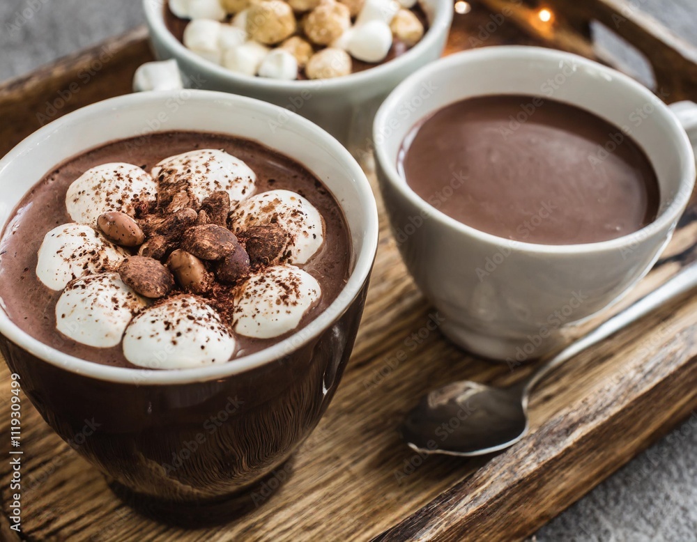 Hot Chocolate Variations Showcased in Cozy and Sweet Food Photography Concepts Hot Chocolate Variations Showcased in Cozy and Sweet Food Photography Concepts