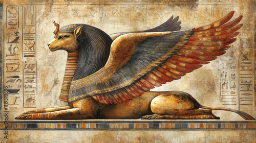 Majestic Sphinx: An Ancient Egyptian Goddess