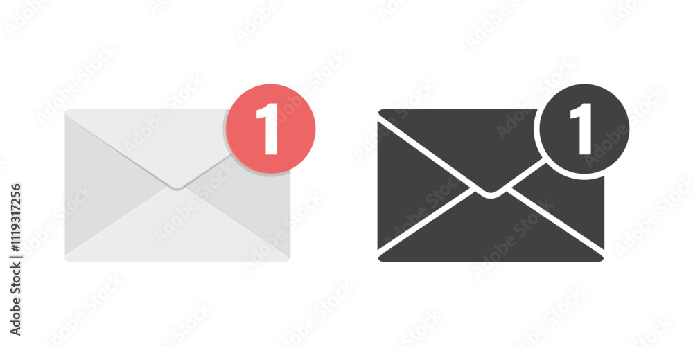 Envelope with letter icon in flat style. Email document vector illustration on isolated background. Postcard sign business concept. Envelope with letter icon in flat style. Email document vector illustration on isolated background. Postcard sign business concept.