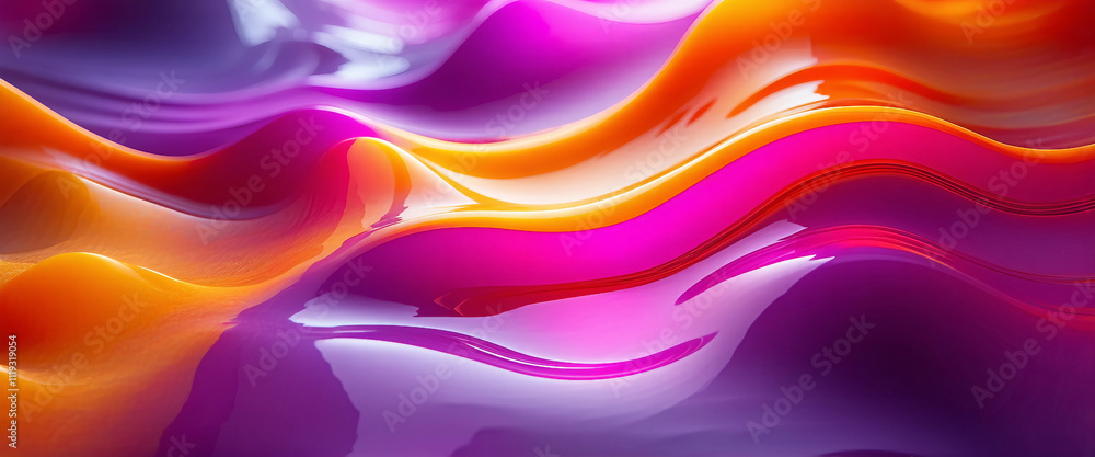 Lively flowing abstract background with a reflective metallic texture Lively flowing abstract background with a reflective metallic texture