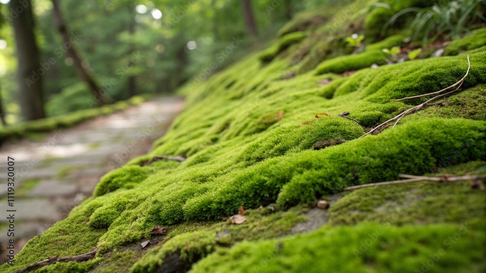 Green moss isolated on white background Green moss isolated on white background